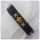 Dainty Star Aromatherapy Leather Bracelet
