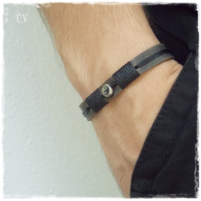 Yin Yang Bracelet Cuff For Him