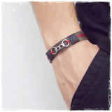Dom Leather Bracelet Cuff
