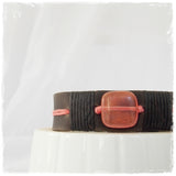 Engraved Protection Leather Bracelet
