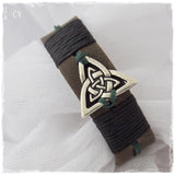 Celtic Leather Bracelet