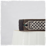 3rd Anniversary Viking Leather Bracelet Cuff