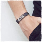 Norse Leather Wristband