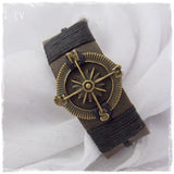 Men's 3rd Anniversary Leather Bracelet Cuff