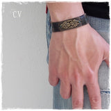Greek Grape Vine Leather Bracelet