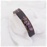 Amethyst Gemstone Bracelet Cuff