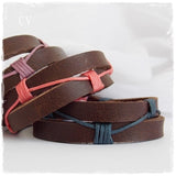 Double Braided Leather Bracelets