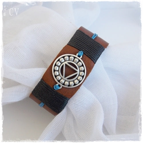 Vishudda Leather Bracelet Cuff