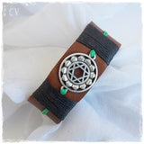 Heart Chakra Leather Bracelet