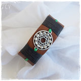 Eco-Friendly Leather Bracelet - Yoga Bracelet