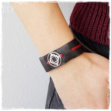 Chakra Leather Bracelet Cuff