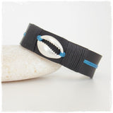 Engraved Surfer Cowrie Bracelet