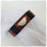 Watermelon Summer Leather Bracelet