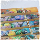 Painting Flowers Wooden Bookmarks