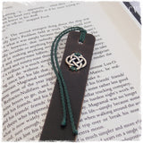 Celtic Knot Leather Bookmark
