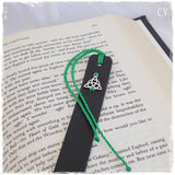 Triquetra Leather Bookmark