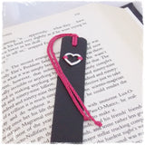 Valentine's Leather Heart Bookmark