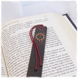 Steampunk Leather Bookmark