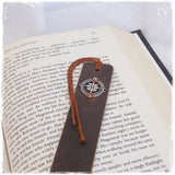 Traveler's Leather Bookmark ~