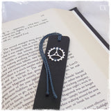 Steampunk Gog Leather Bookmark