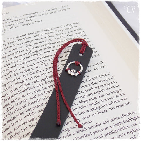 Claddagh Leather Bookmark