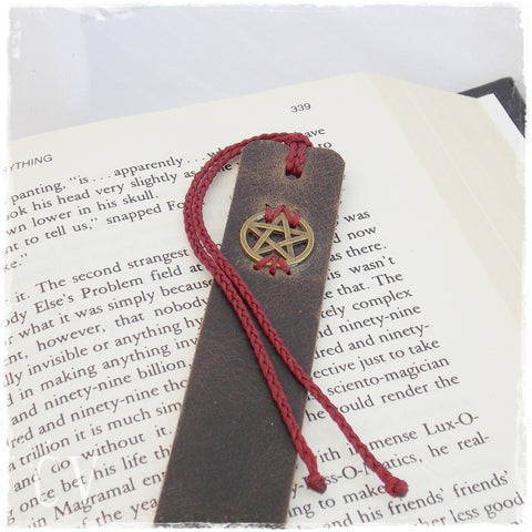 Pentagram Leather Bookmark