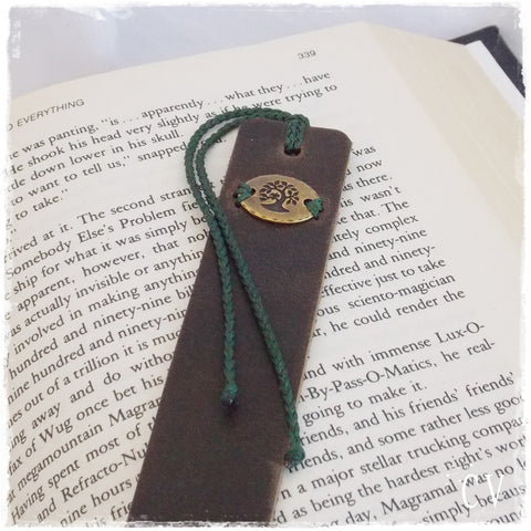 Celtic Tree Of Life Leather Bookmark