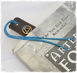 Sobriety Leather Bookmark