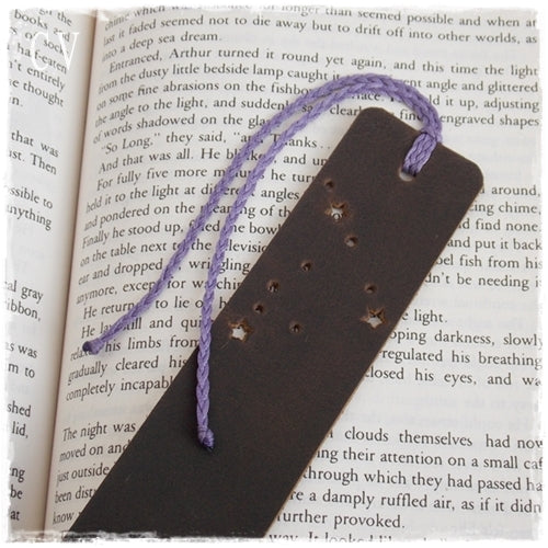 Capricorn Personalized Leather Bookmark