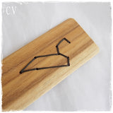 Leo Engraved Wooden Bookmark