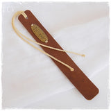 Believe Personalized Leather Bookmark