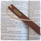 Handmade Bookworm Gift - Initial Bookmark