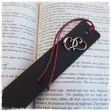 Twin Hearts Bookmark - 3rd Anniverasry Gift