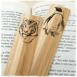 Wild Animals Engraved Wooden Bookmarks