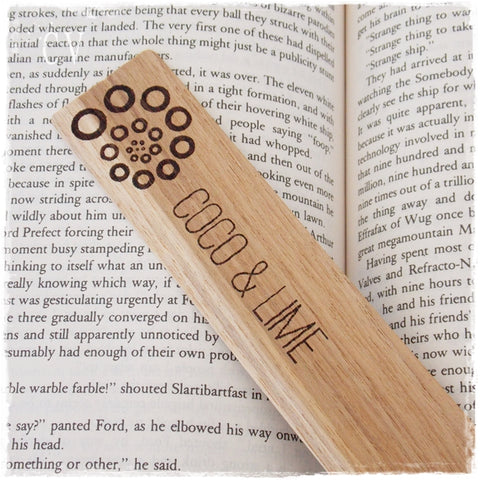 Custom Logo Wooden Bookmark