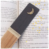 Crescent Moon Wooden Bookmark