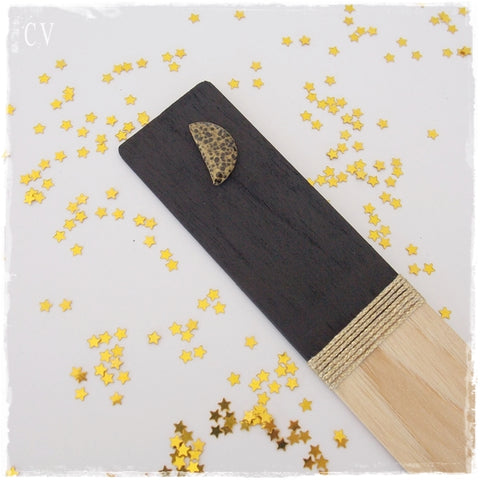 Half Moon Personalized Wooden Bookmark