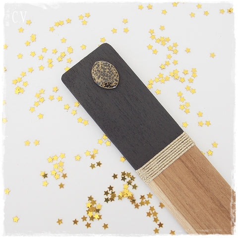 Artistic Moon Phase Wood Bookmark