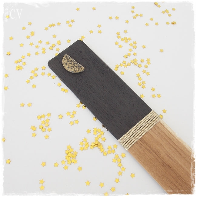 Moon Phase Personalized Wooden Bookmark
