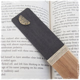 Engraved Half Moon Wooden Bookmark