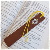 Yoga Leather Bookmark