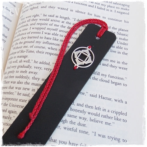 Handmade Yoga Chakra Leather Bookmark