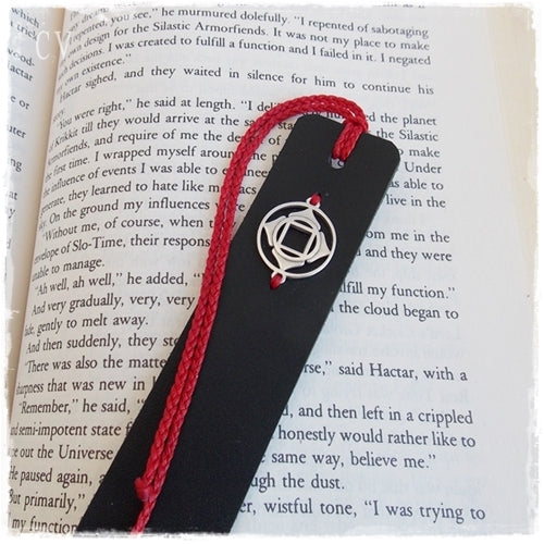 Root Chakra Personalized Leather Bookmark