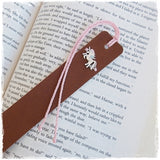 Personalized Leather Unicorn Bookmark