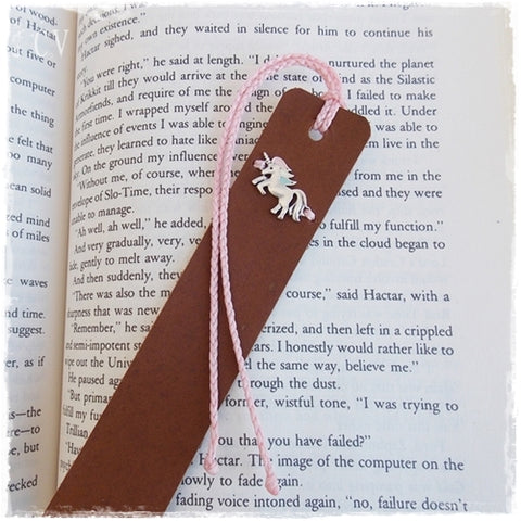 Unicorn Leather Bookmark