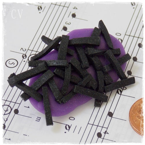 Geometric Polymer Clay Brooch