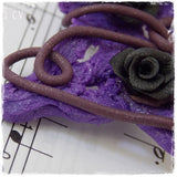 Black Roses Handmade Polymer Clay Brooch