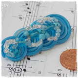 Multi Spiral Shall Pin Made of Polymer Clay