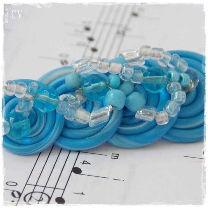 Geometric Spiral Brooch