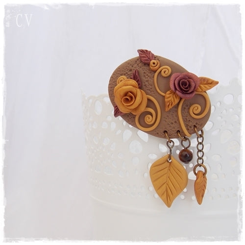 Handmade Artistic Floral Brooch